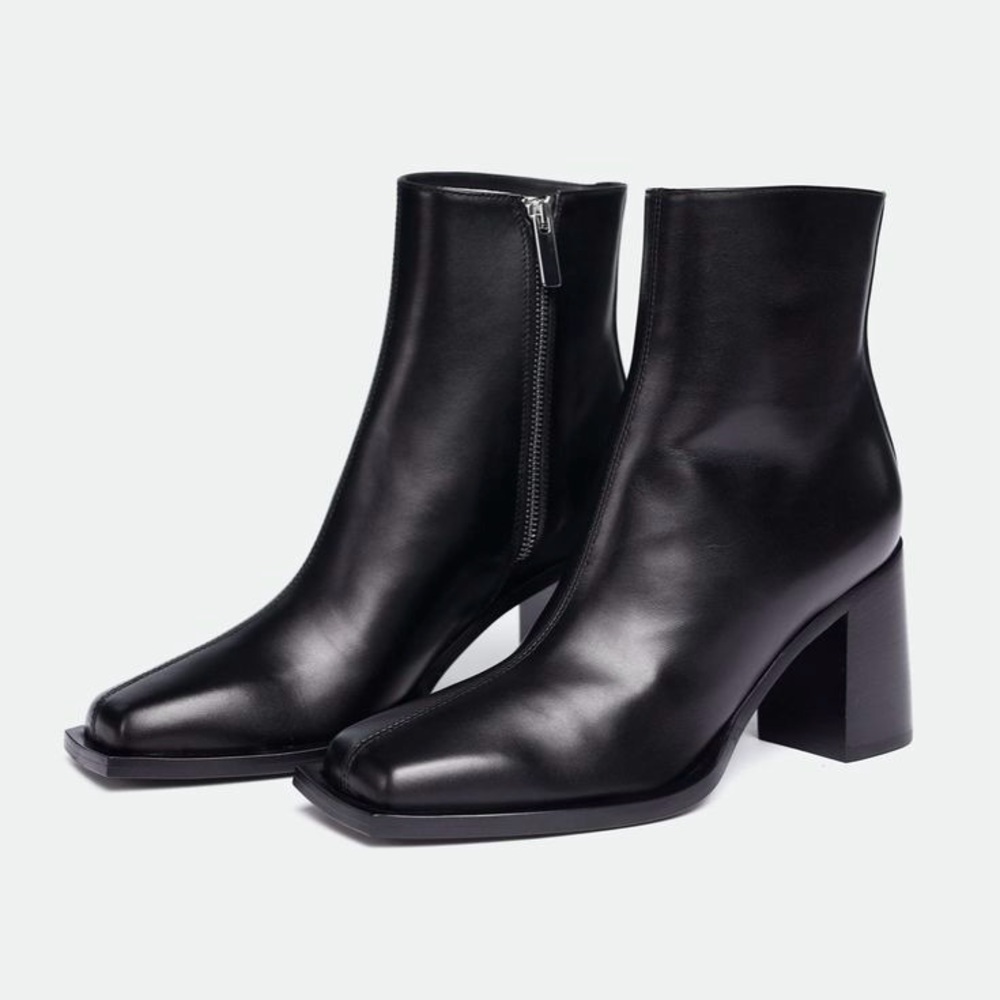 Peter Do Everyday Black Leather Ankle Boots